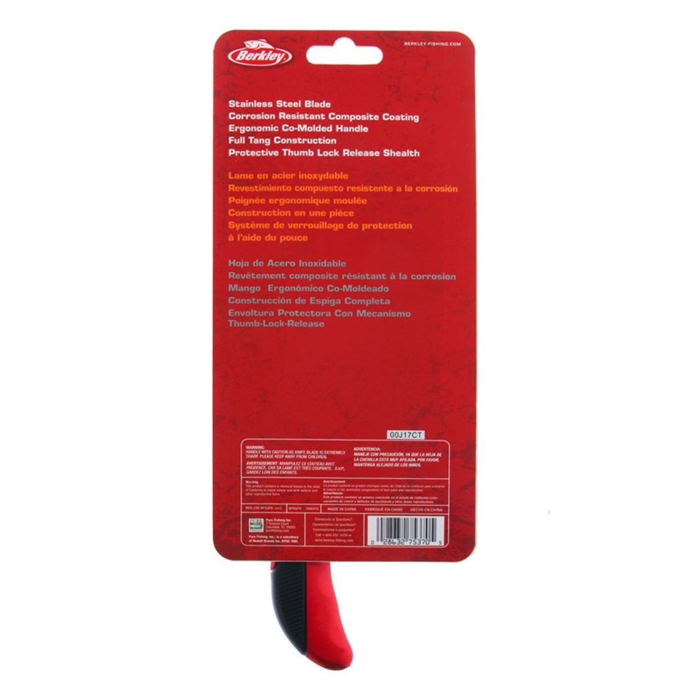 Berkley XCD Stainless Steel Fillet Knife 15.24cm