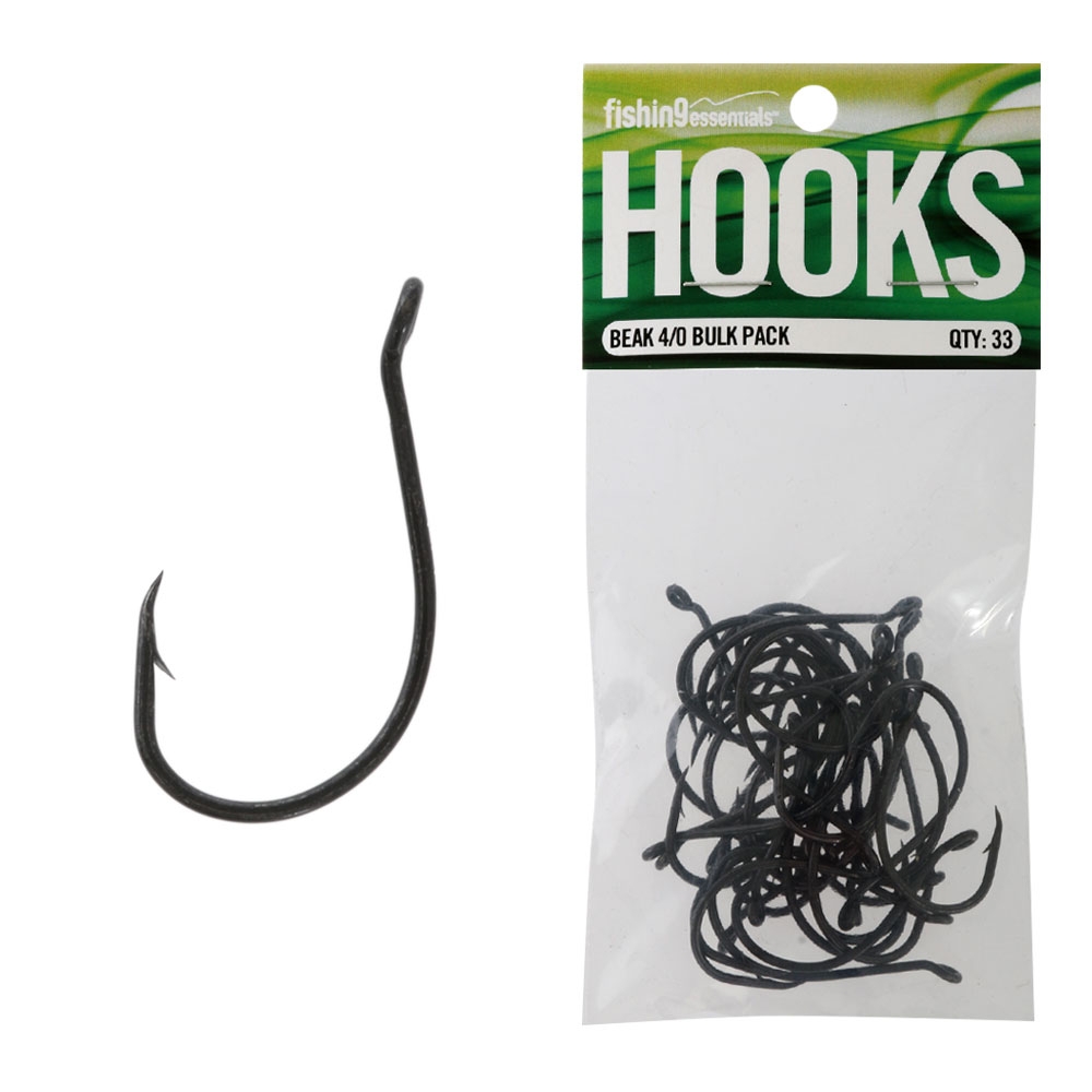Fishing Essentials Beak Hooks Bulk Pack 4/0 Qty 33