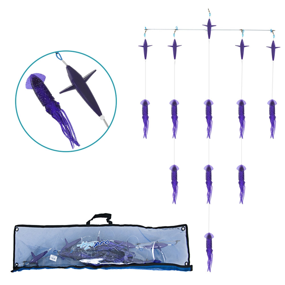 H2O Pro B2 Squid Titanium Spreader Bar 9in Purple