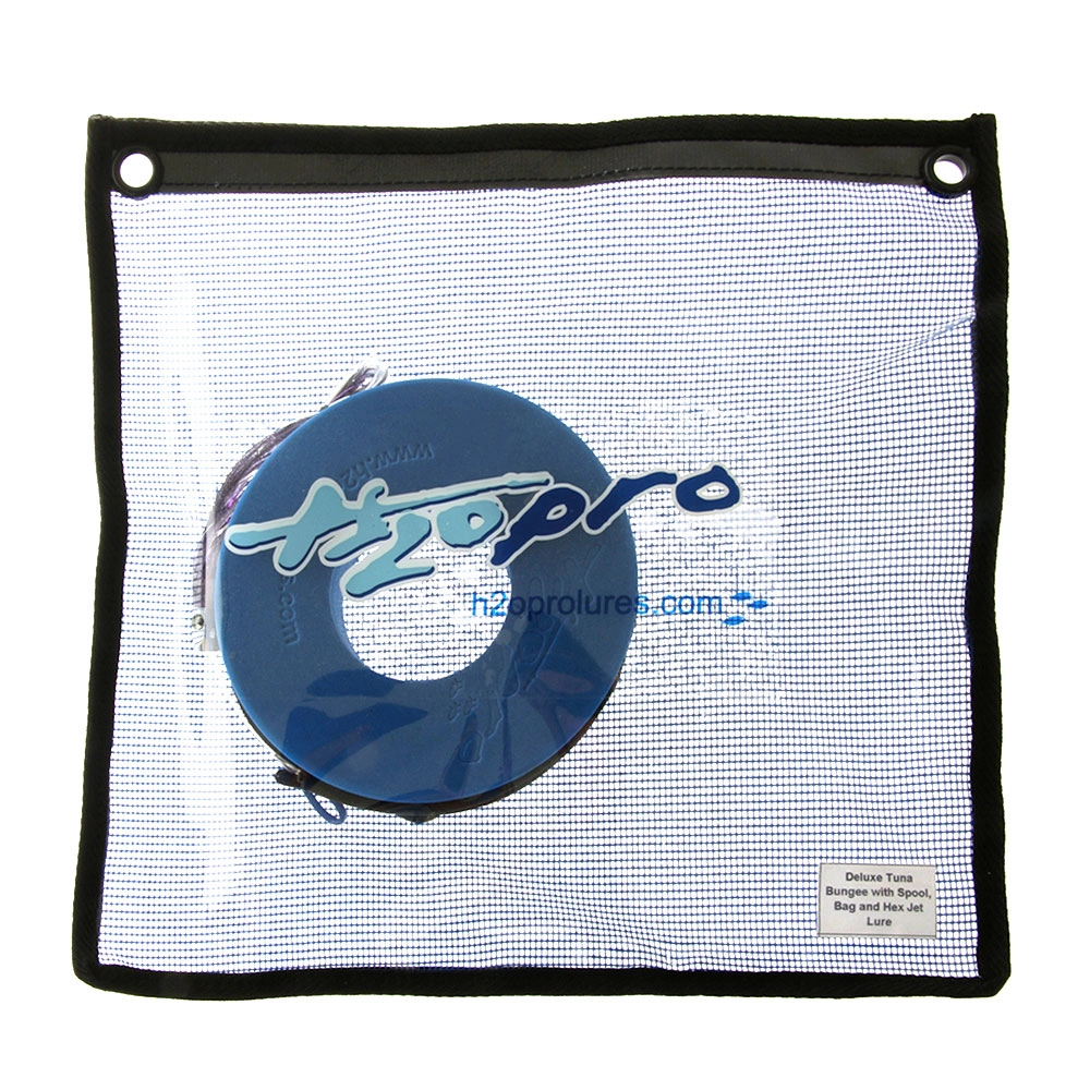H2O Pro Hex Jet Deluxe Tuna Trolling Bungee with Spool Bag H2O Pro Hex Jet Deluxe Tuna Trolling Bungee with Spool Bag