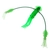 H2O Pro Floppy Squid Daisy Chain 7in Green/Lumo