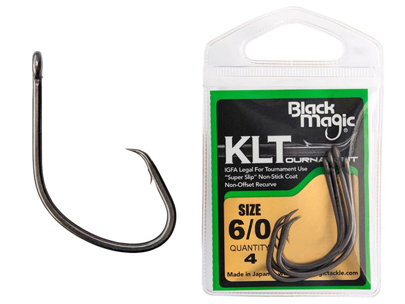 Black Magic KLT Tournament Circle Hooks 6/0 Qty 4
