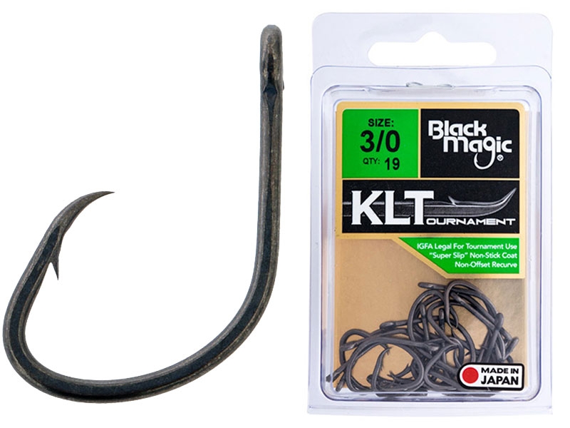 Black Magic KLT Teflon Coated Super Hooks Economy Pack 3/0 Qty 19