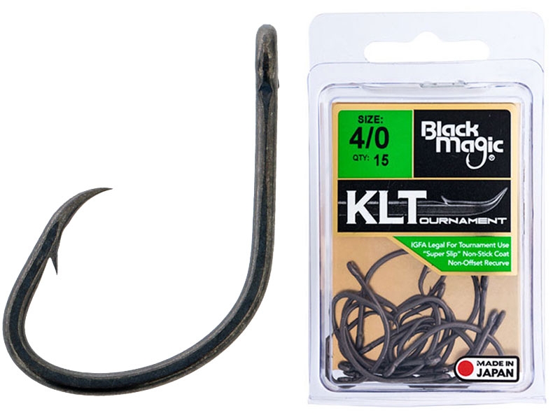 Black Magic KLT Teflon Coated Super Hooks Economy Pack 4/0 Qty 15