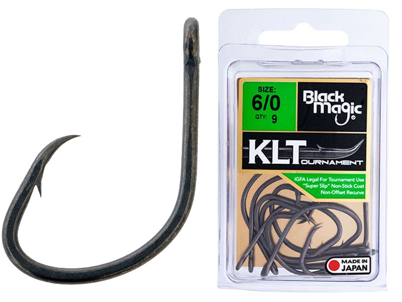 Black Magic KLT Teflon Coated Super Hooks Economy Pack 6/0 Qty 9