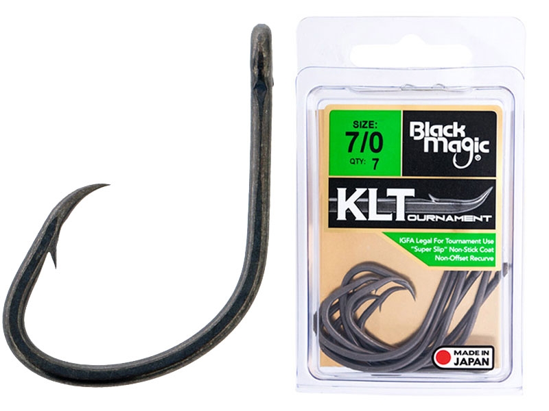 Black Magic KLT Teflon Coated Super Hooks Economy Pack 7/0 Qty 7