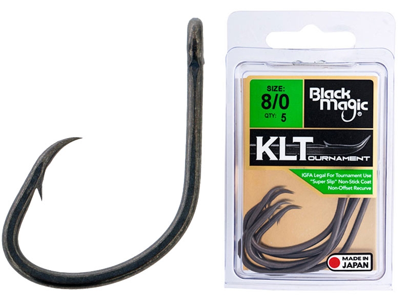 Black Magic KLT Teflon Coated Super Hooks Economy Pack 8/0 Qty 5