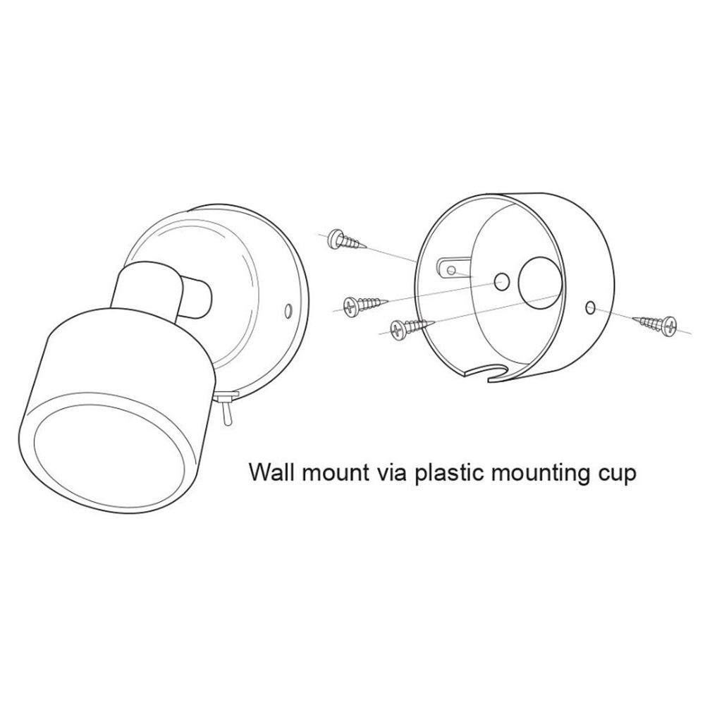 Hella Marine Ponui Gen2 LED Wall Mount Lamp 12V White