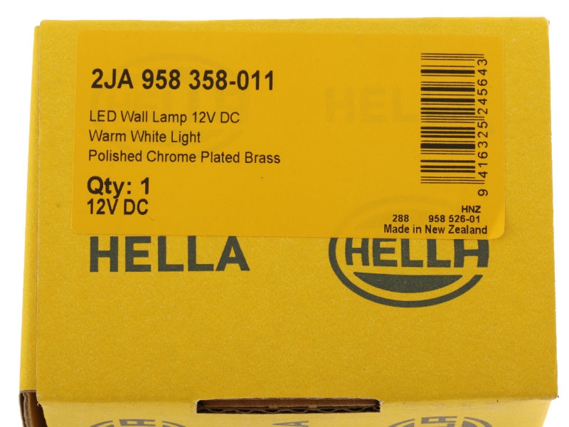 Hella Marine Ponui Gen2 LED Wall Mount Lamp 12V Warm White