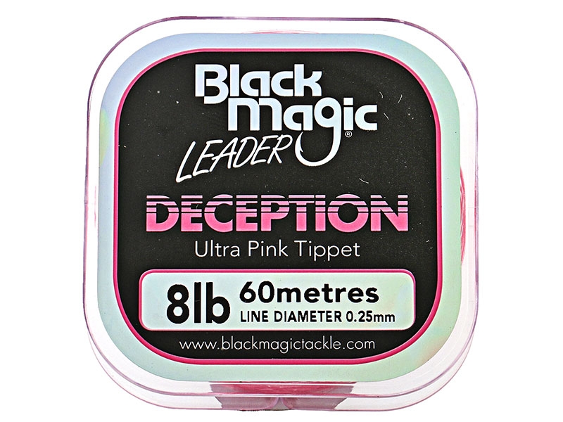 Black Magic Deception Tippet Ultra Pink 8lb 60m