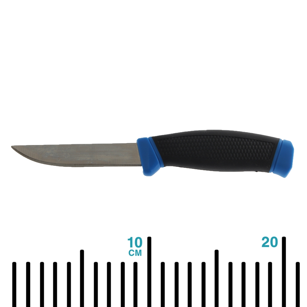 Anglers Mate Blue Bait Knife with Black Sheath 9cm
