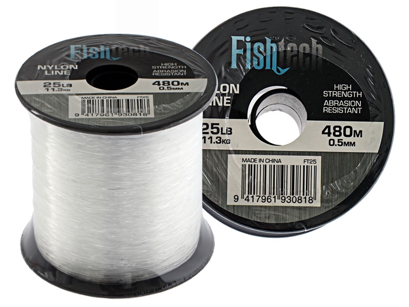Fishtech 1/4 Pound Mono Line 25lb 480m