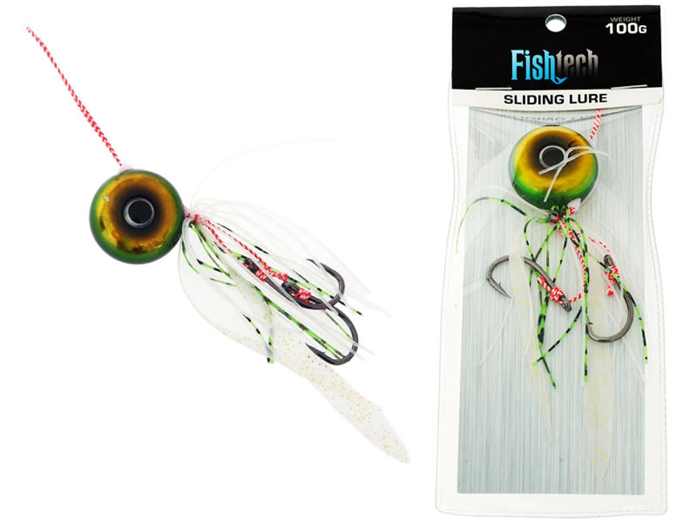 Fishtech Slippery Slider Lure 100g Green Fishtech Slippery Slider Lure 100g Green