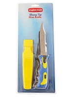 Anglers Mate Left-Handed Dive Knife with Sheath 12.5cm Thumbnail Anglers Mate Left-Handed Dive Knife with Sheath 12.5cm