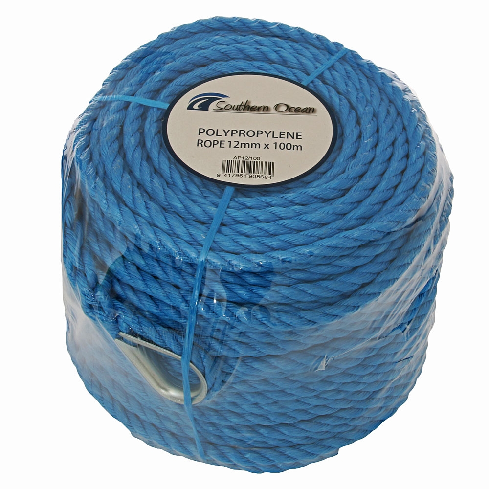 Polypropylene Rope Anchor Warp Pack 12mm x 100m