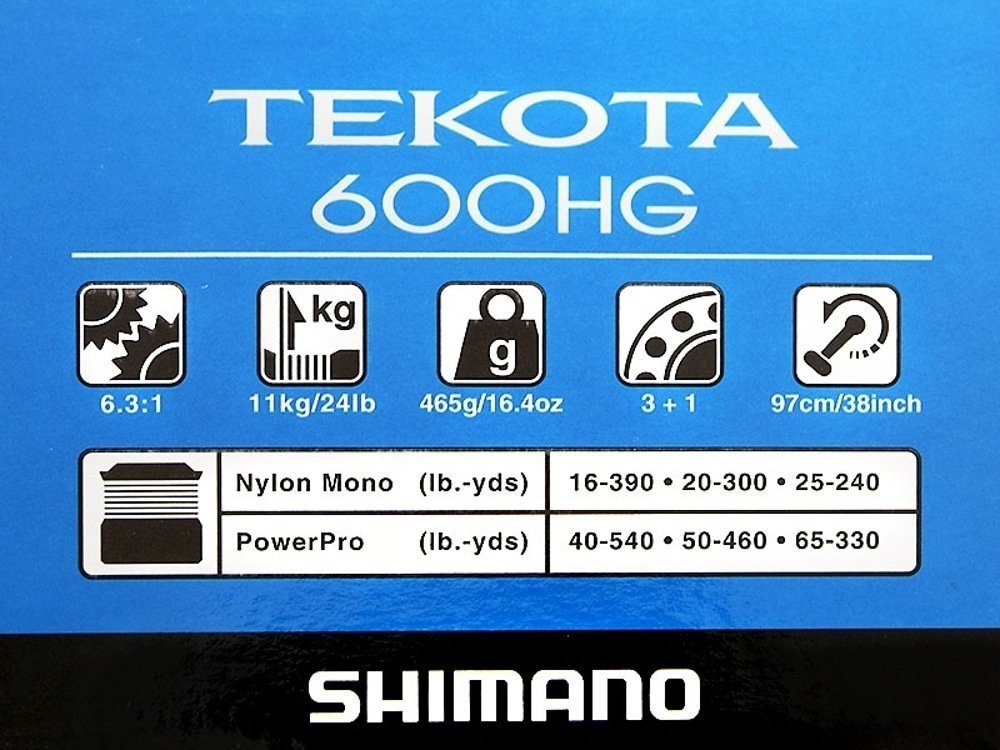 Shimano Tekota 600 A-HG Taipan Heavy Overhead Boat Combo 5ft 10in 10-15kg 1pc