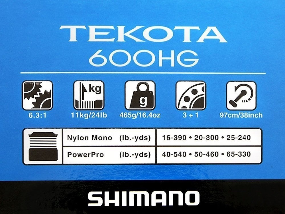 Shimano Tekota 600 A-HG Taipan Heavy Overhead Boat Combo 5ft 10in 10-15kg 1pc