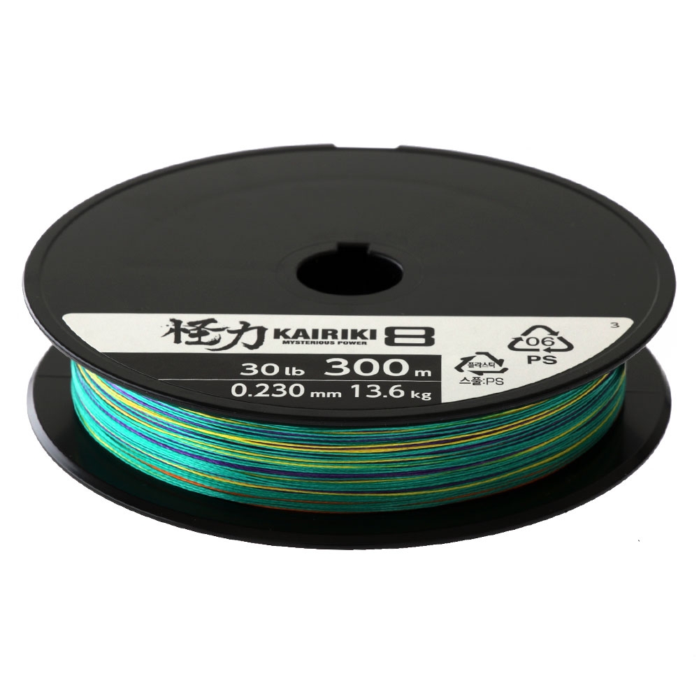 Shimano Kairiki SX8 Multi-Colour Braid 300m 30lb 0.23mm