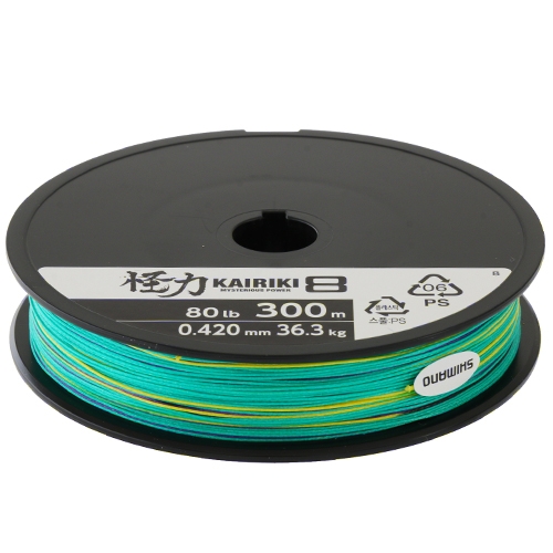 Shimano Kairiki SX8 Multi-Colour Braid 300m 80lb 0.42mm