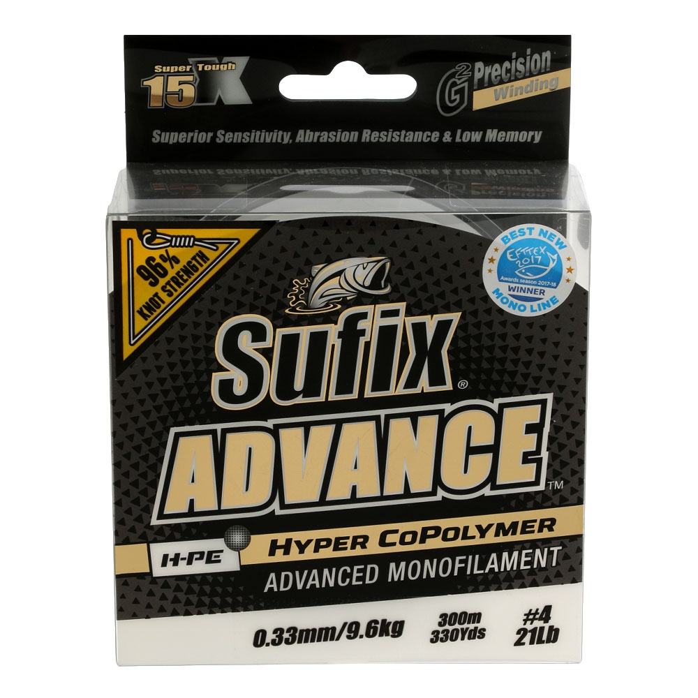 Sufix Advance H-PE Monofilament Clear 300m 9.6kg