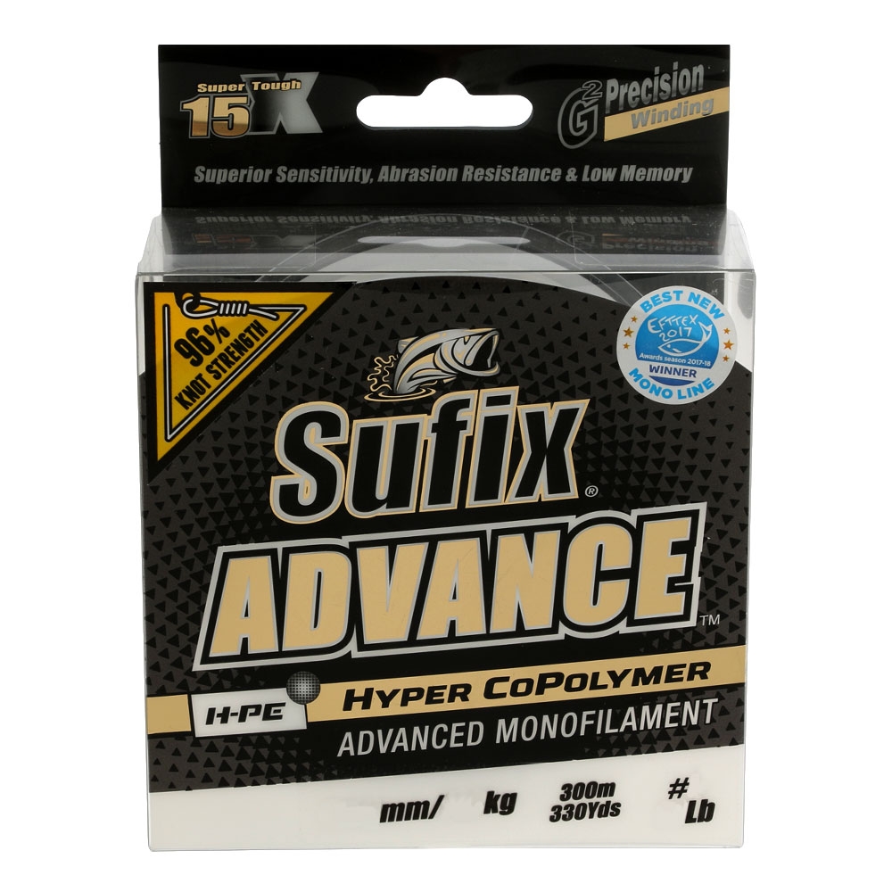 Sufix Advance H-PE Monofilament Clear 300m