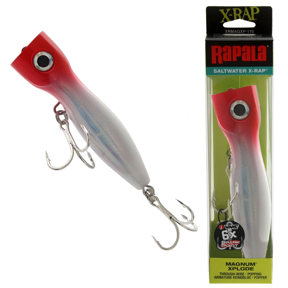 Rapala X-Rap Magnum Xplode Popper Lure 17cm 145g Red Head