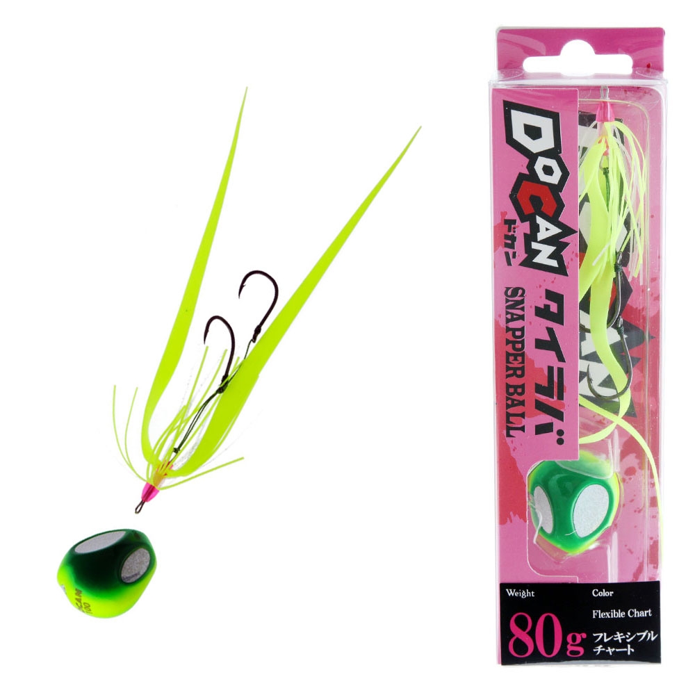 Storm DoCan Snapper Ball Slider Jig 80g Flexible Chartreuse
