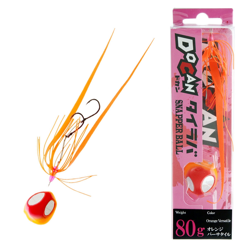 Storm DoCan Snapper Ball Slider Jig 80g Orange Versatile