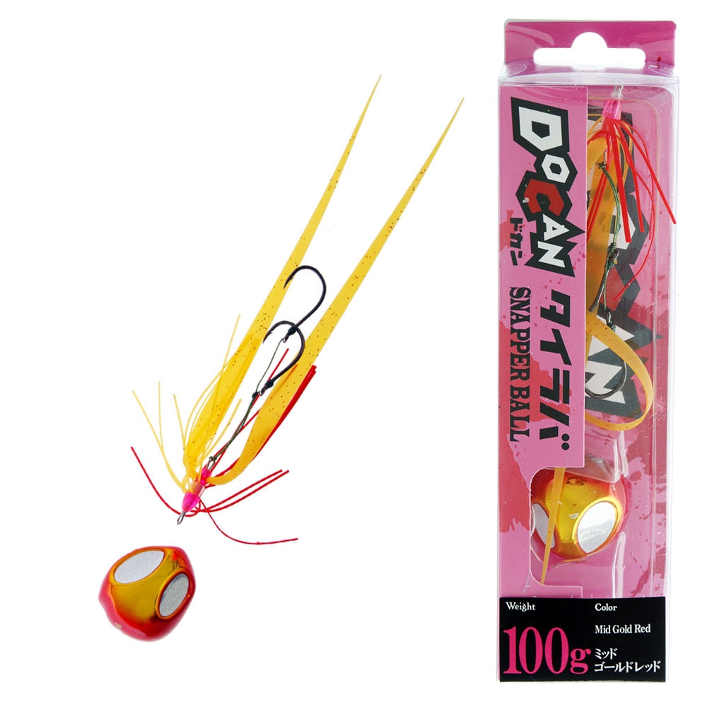 Storm DoCan Snapper Ball Slider Jig 100g Mid Gold Red