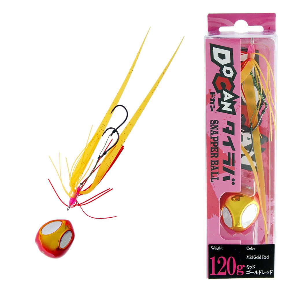 Storm DoCan Snapper Ball Slider Jig 120g Mid Gold Red