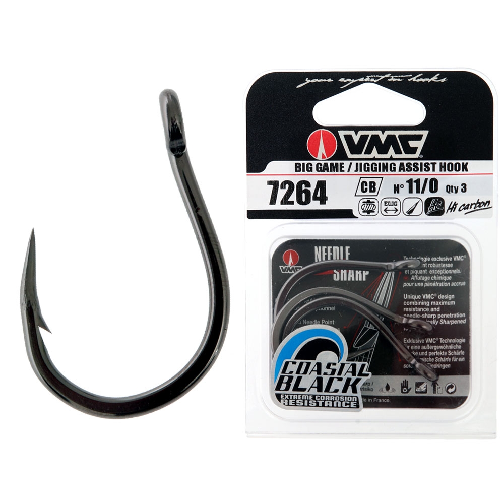 VMC 7264CB Jigging Assist Hook Size 11/0 Qty 3