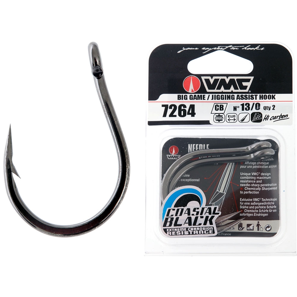 VMC 7264CB Jigging Assist Hook Size 13/0 Qty 2