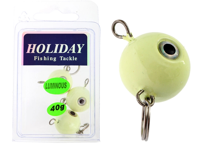 Holiday Cyclops Deep Water Soft Bait Jig Heads 40g Qty 3