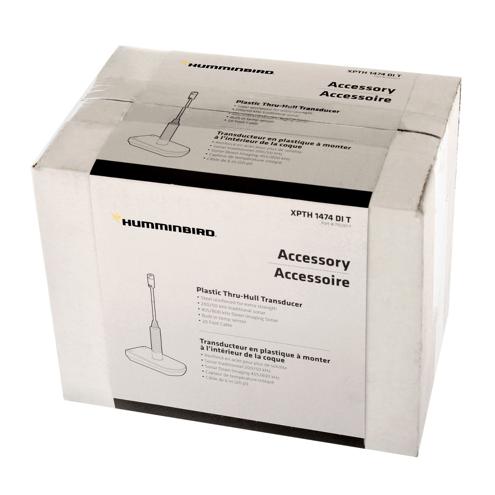 Humminbird Thru-Hull Plastic DI Transducer 50/200/455/800kHz ION/ONIX