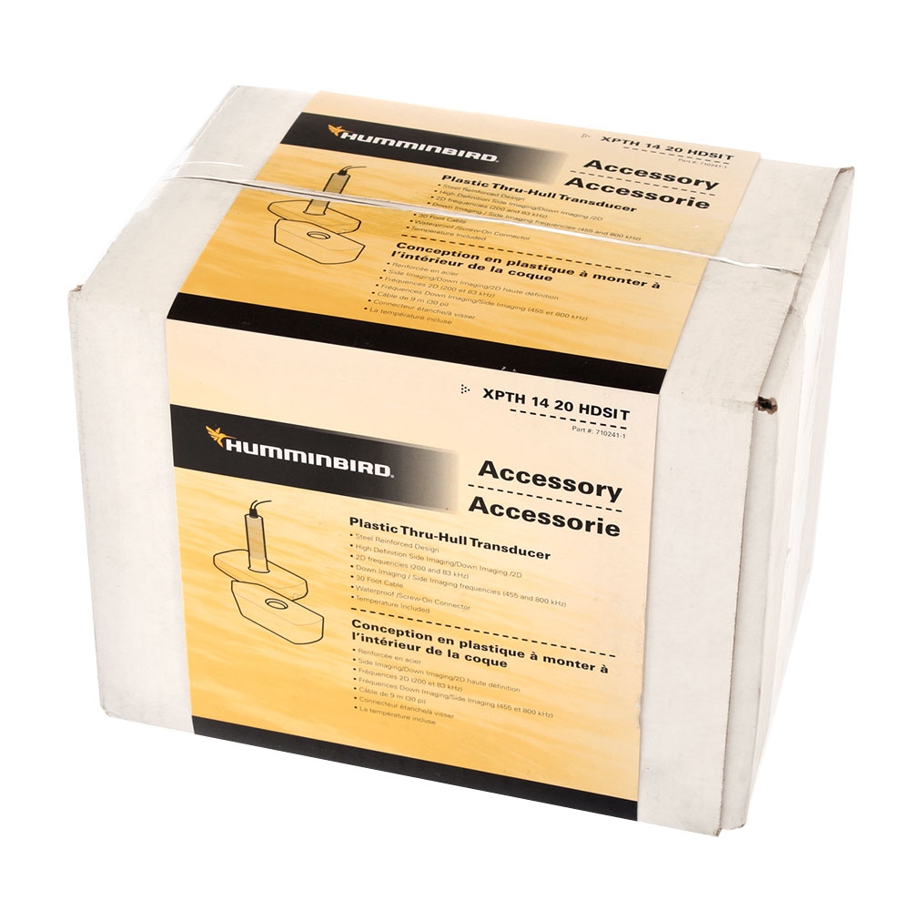 Humminbird Thru-Hull Plastic SI Transducer 83/200/455/800kHz SOLIX/ONIX