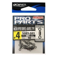 Owner 5081 Micro Hyper Barrel Swivels #4 180lb Qty 10 Thumbnail Owner 5081 Micro Hyper Barrel Swivels #4 180lb Qty 10