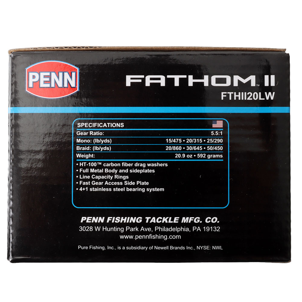 PENN Fathom II 20 Level Wind Overhead Reel