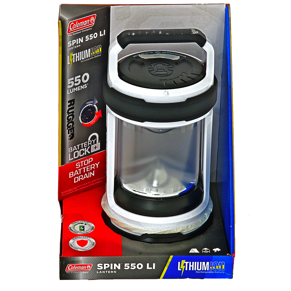 Coleman Vanquish Spin Rechargeable Camping Lantern 550lm