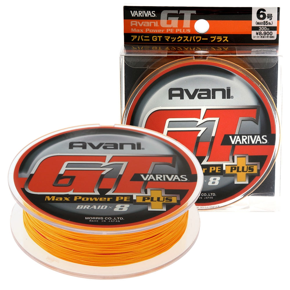 Varivas Avani GT Max Power x8 PE Plus Braid Hi-Vis Orange 300m