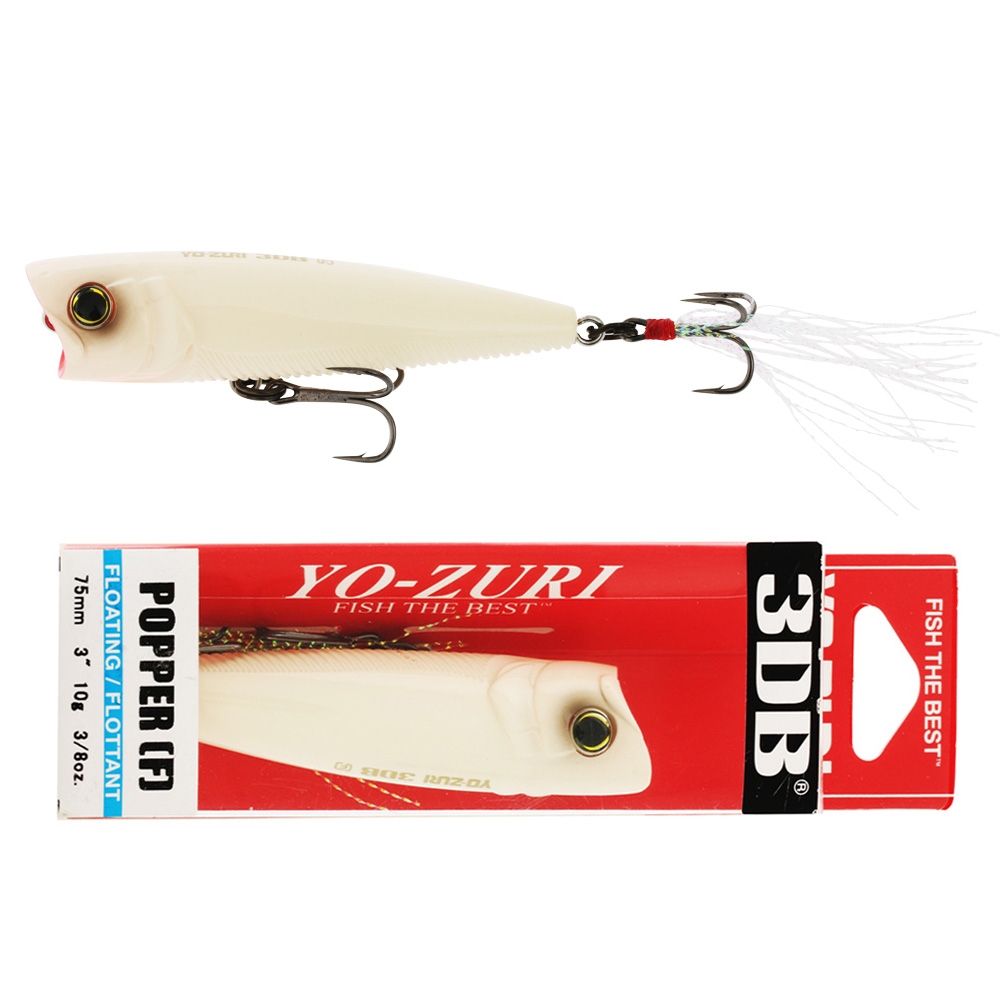 Yo-Zuri 3DB Floating Popper Lure 75mm 10g Bone