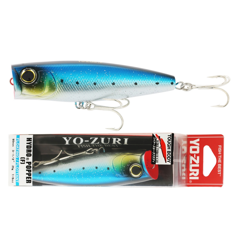 Yo-Zuri Hydro Popper Lure 90mm Sardine