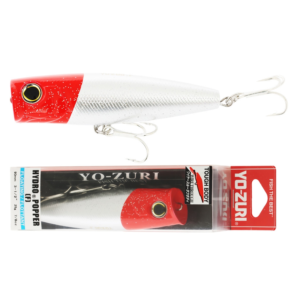 Yo-Zuri Hydro Popper Lure 90mm Red Head