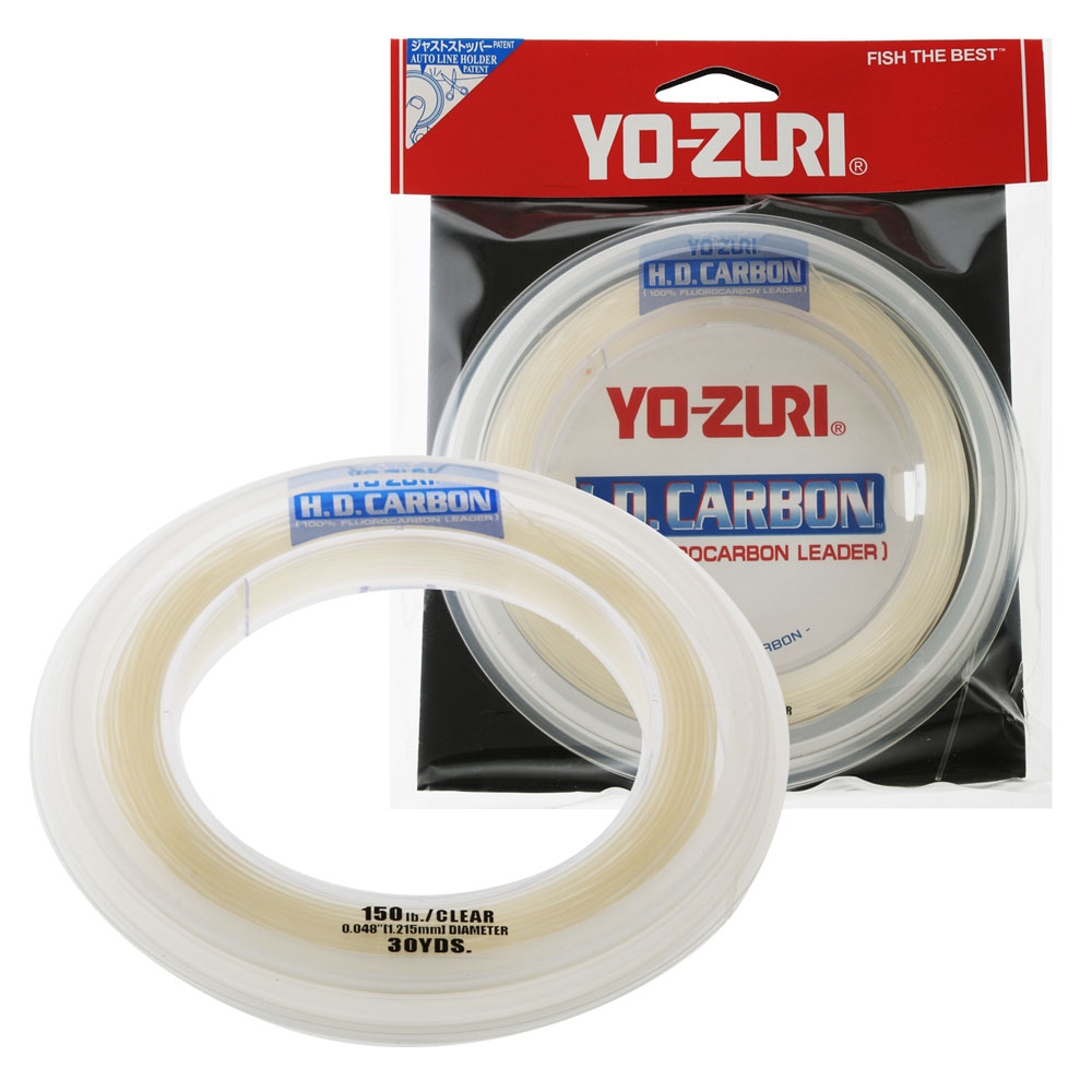 Yo-Zuri H.D. Carbon Fluorocarbon Leader Clear 30yd 150lb 1.215mm
