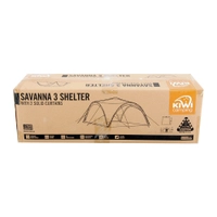 Kiwi Camping Savanna 3 Shelter with 2 Solid Curtains Thumbnail Kiwi Camping Savanna 3 Shelter with 2 Solid Curtains