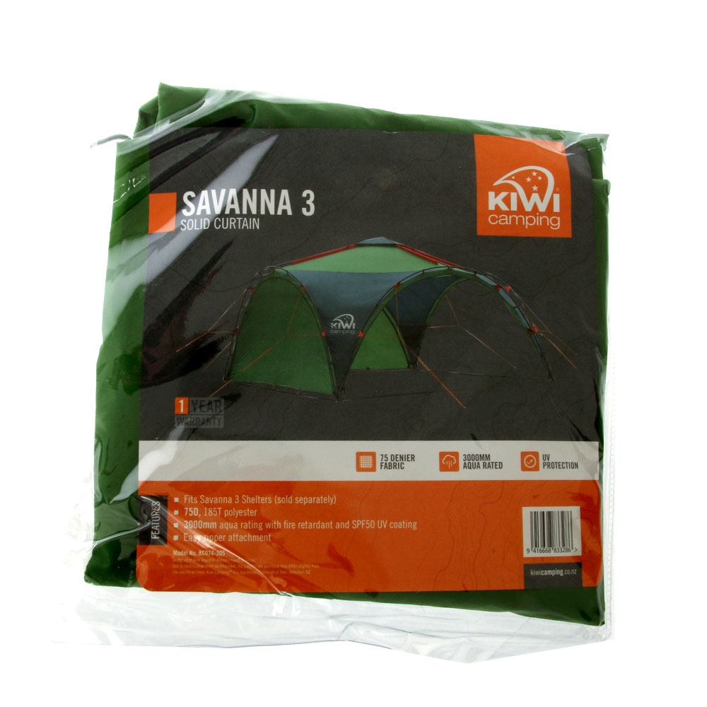 Kiwi Camping Solid Curtain for Savanna 3 Shelter