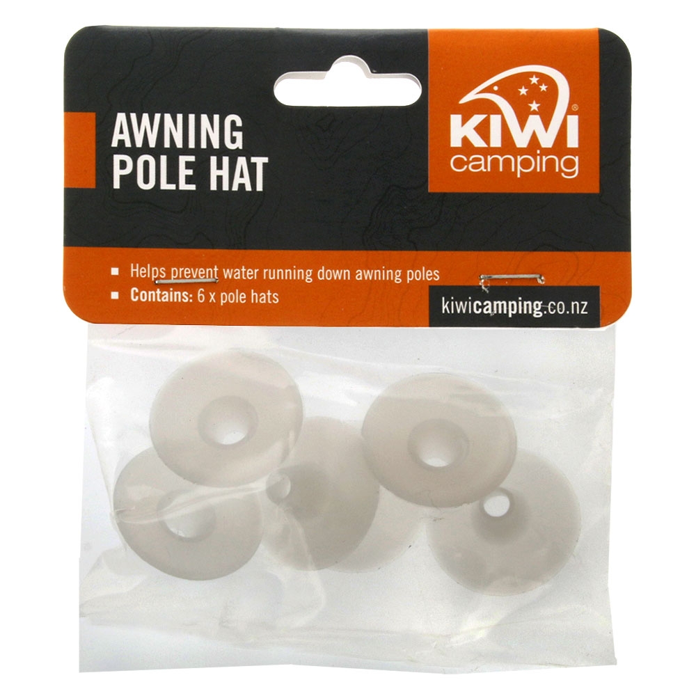Kiwi Camping Pole Tip Hats 5-6mm Qty 6