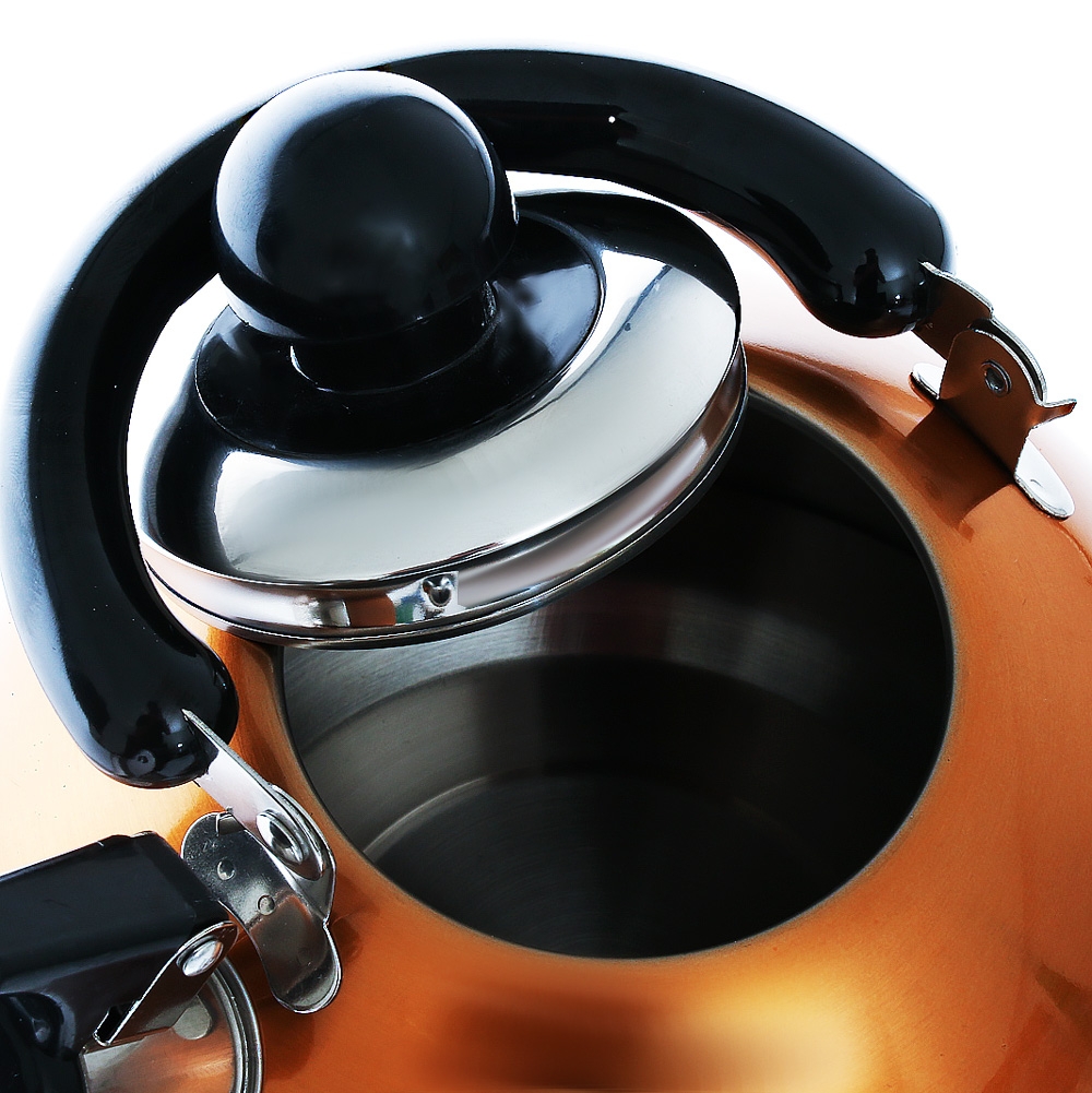 Kiwi Camping Deluxe Whistling Kettle Orange 2.5L