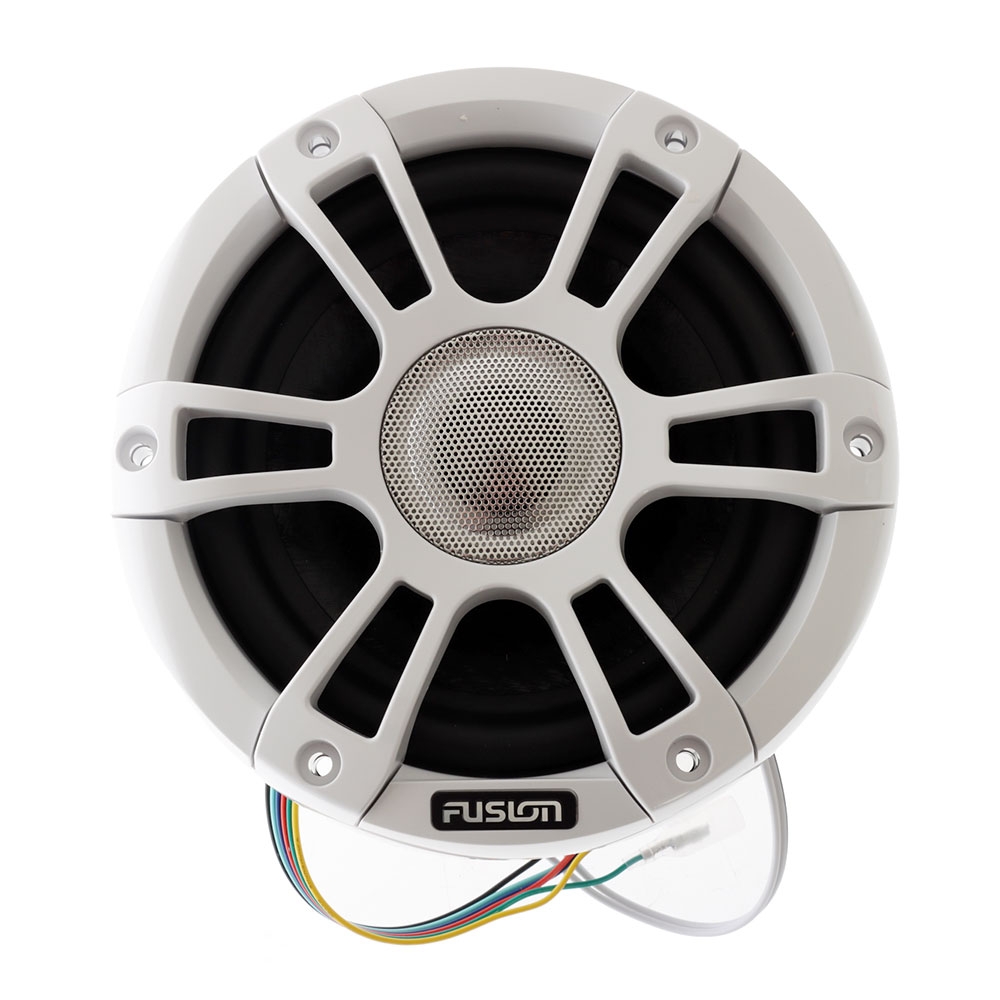 Fusion Signature Series 3 Sports White Coaxial Marine Speakers CRGBW LED 6.5in 230W