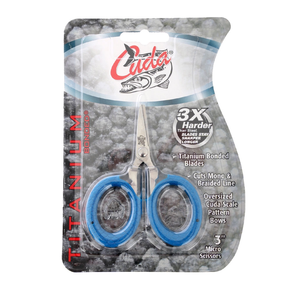 Cuda Titanium Bonded Micro Scissors 7.62cm