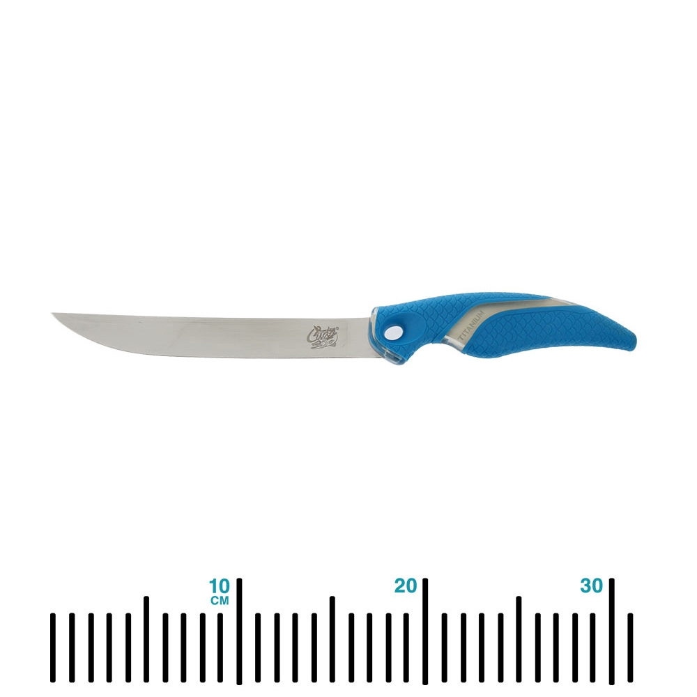 Cuda Titanium Bonded Freshwater Fillet Knife with Sheath  18cm